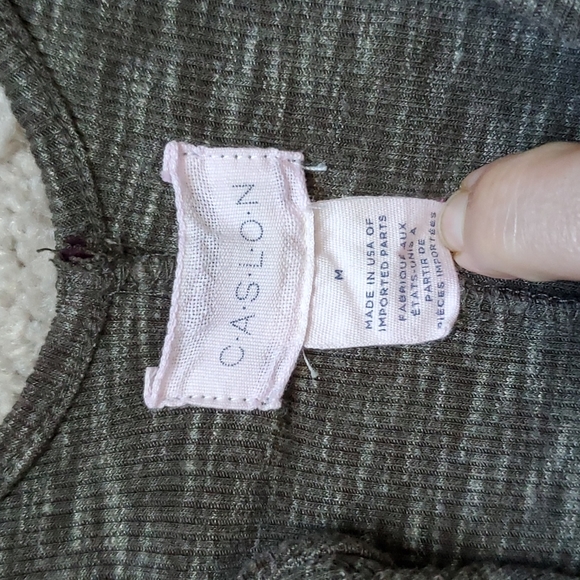 CASLON Heathered Brown Ribbed Maxi Dress Medium - Picture 4 of 5